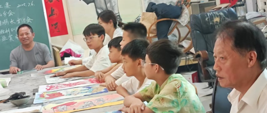 江苏省徐州市铜山区黄集镇关工委举办防溺水宣传暨书画培训活动