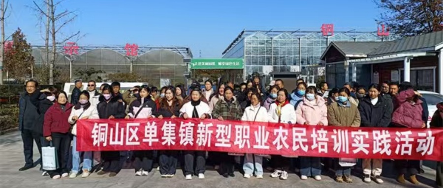 江苏省徐州市铜山区单集镇关工委:逛示范园区学农技 访爱国基地悟初心