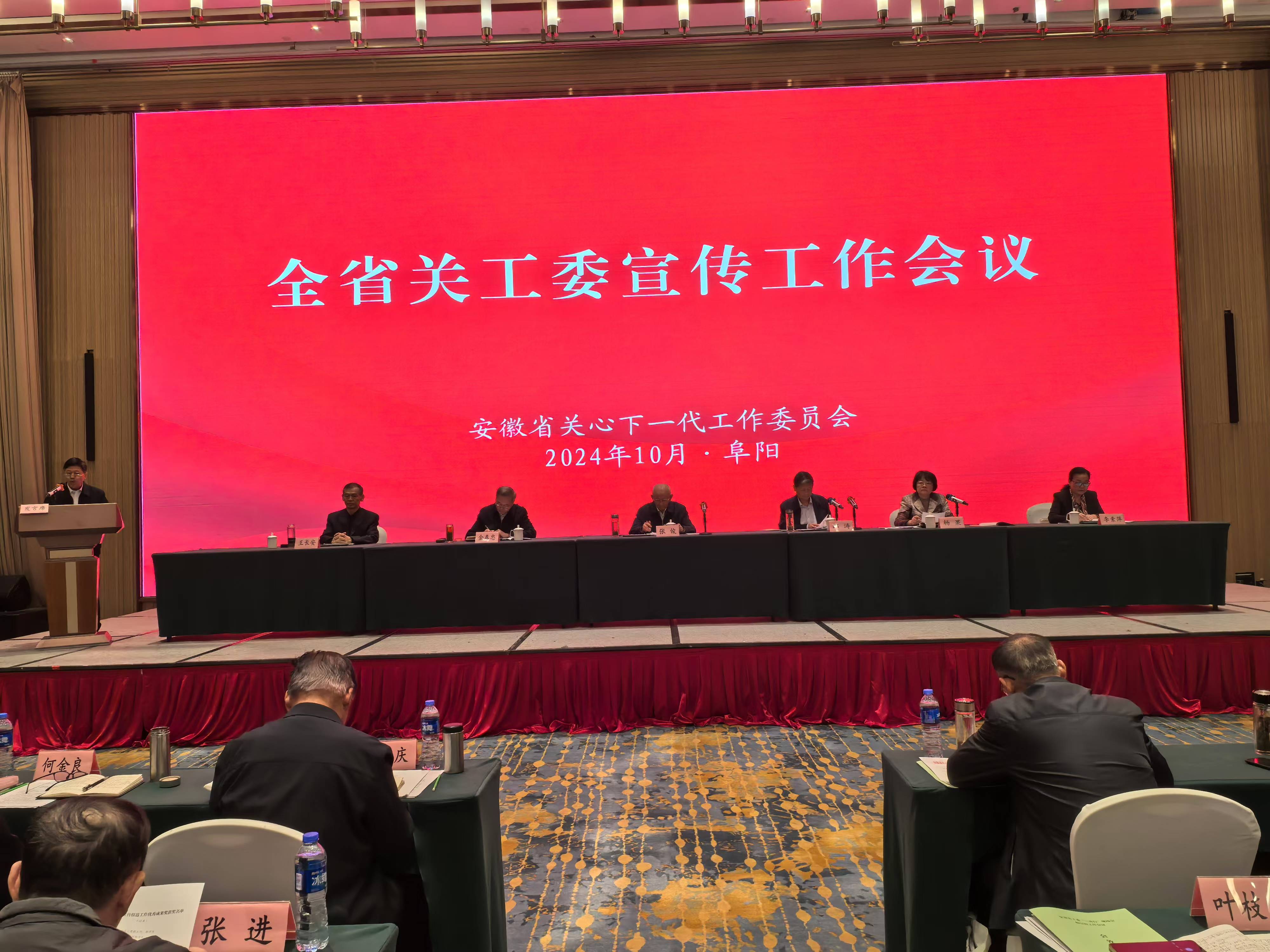 阜阳市关工委在安徽省关工委宣传工作会议上交流经验