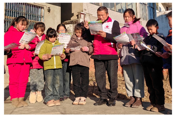 安徽省阜阳市阜南县于集乡关工委开展“寒假安全教育进万家”主题活动
