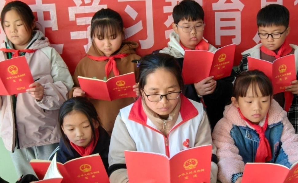 安徽省阜阳市阜南县于集乡关工委开展“学法立行，守法做人”主题教育活动