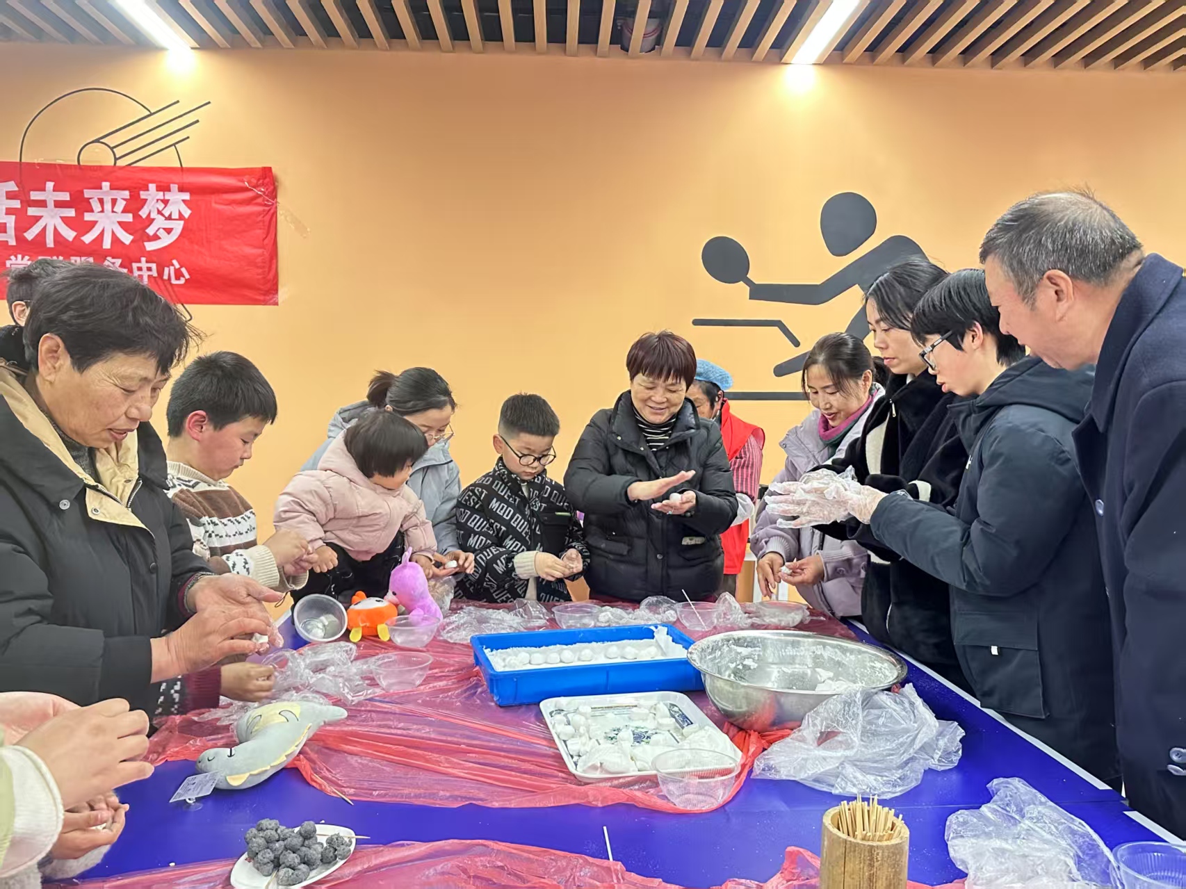 浙江省宁波市奉化区锦屏街道锦尚社区关工委开展庆元宵活动