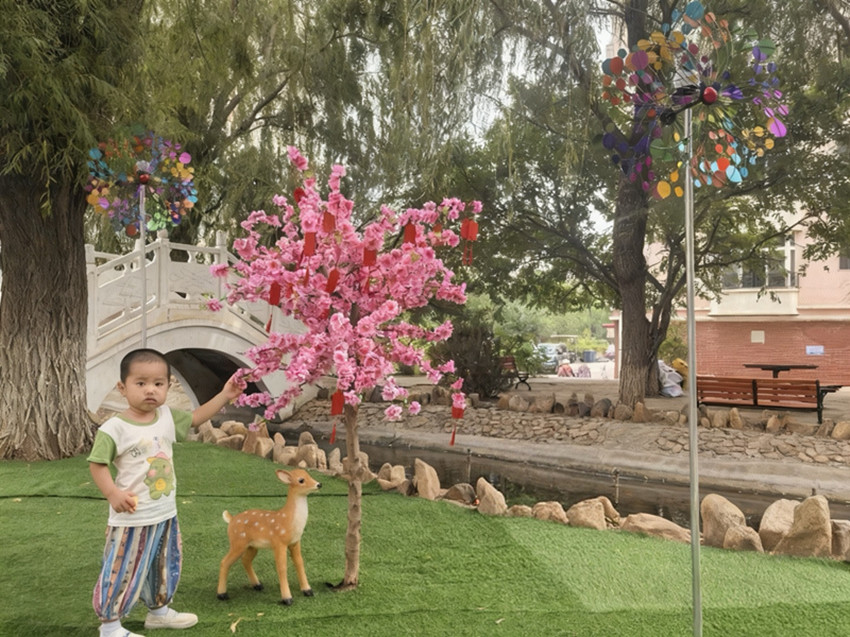 巧筑打卡风景线 细耕社区幸福田——内蒙古自治区赤峰市元宝山区西城街道王府社区关工委开展打卡小景活动