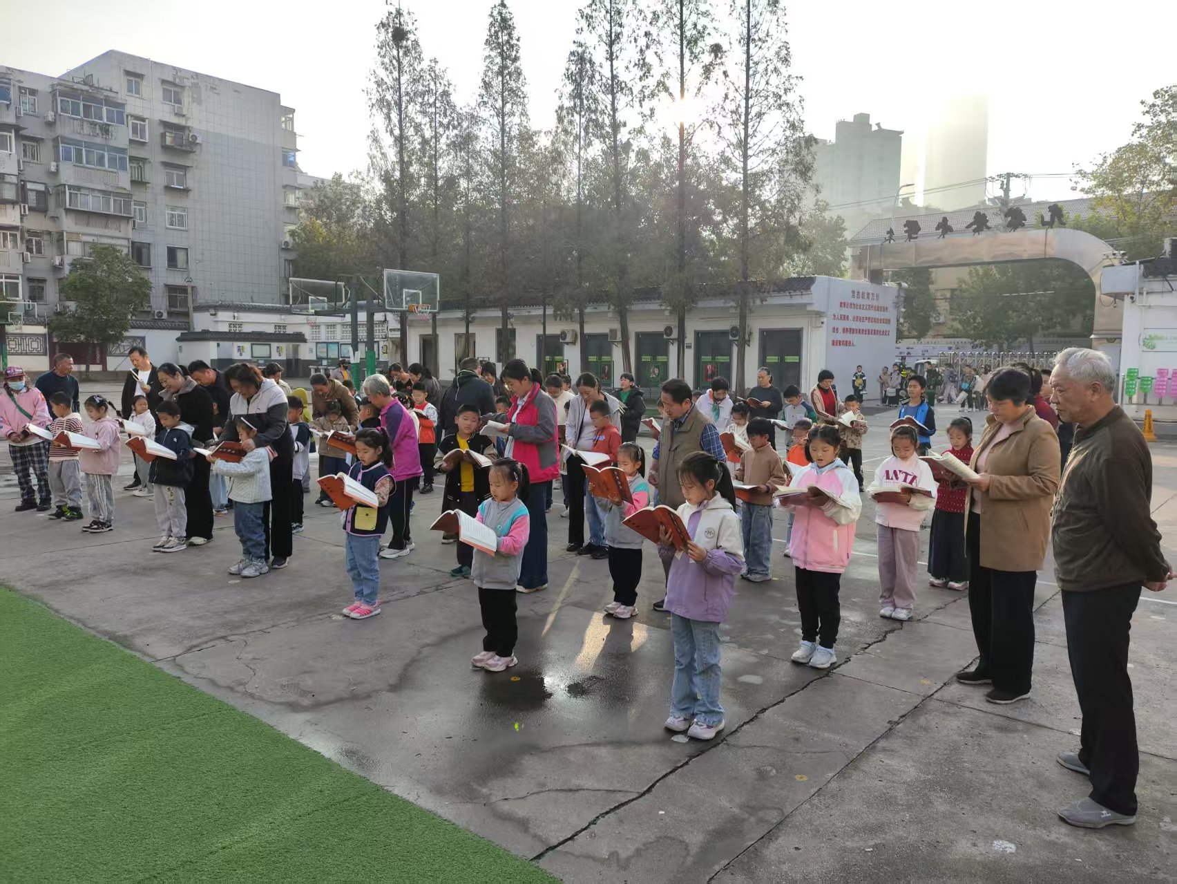 徐州经济技术开发区徐庄镇来安村关工委：“经典润童心，晨读伴成长”主题晨读活动