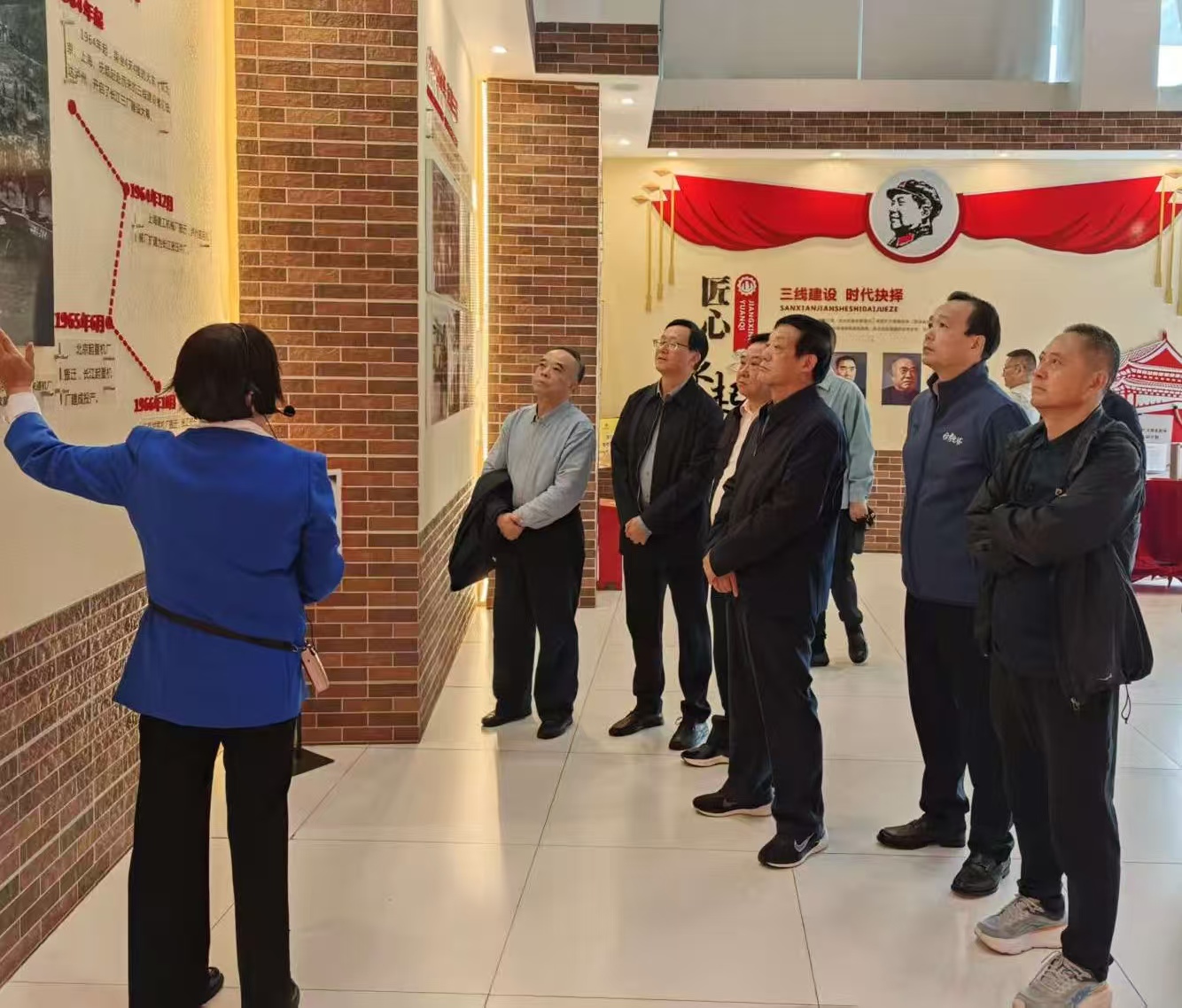 四川省泸州市江阳区关工委调研江阳区三线文化传承工作