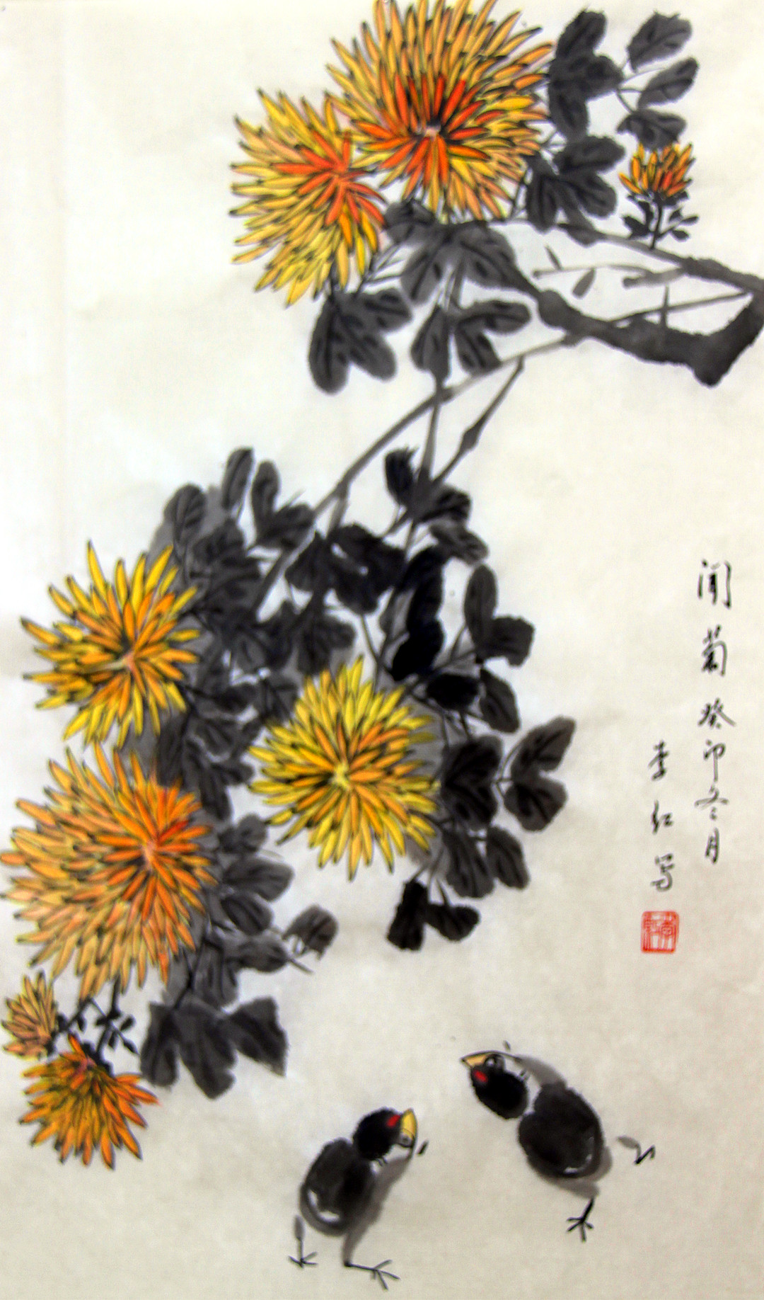 江苏省南京市玄武区关工委联合举办“五老”“花鸟画培训班”学员学习成果展(8).jpg