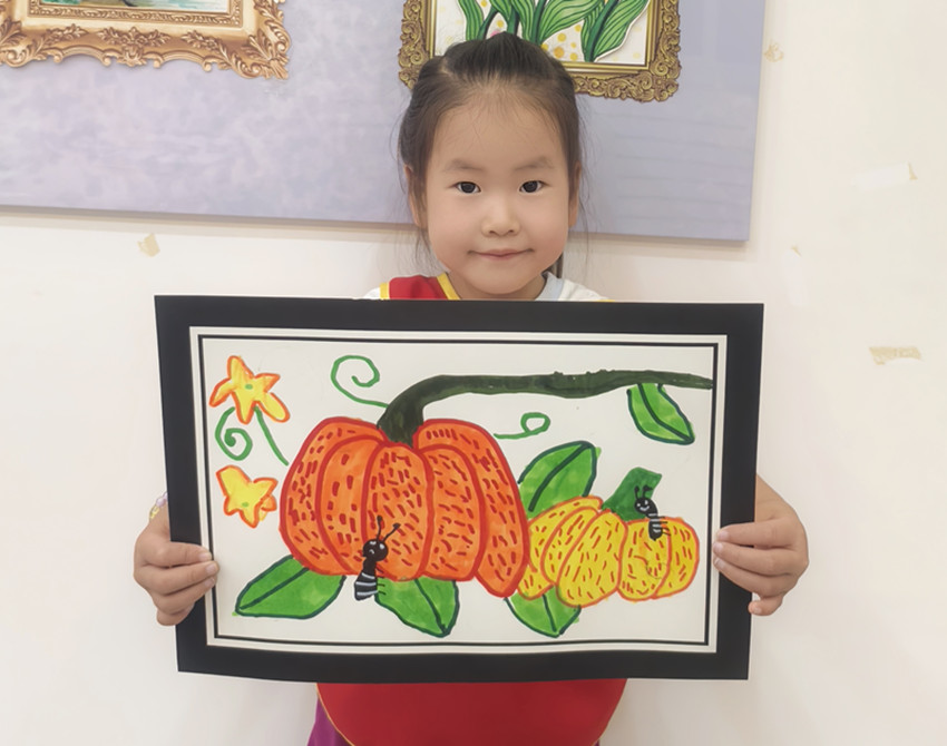 西城街道新景四季东社区关工委”秋分绘就南瓜意 少年书尽季秋情“活动照片1_副本.jpg