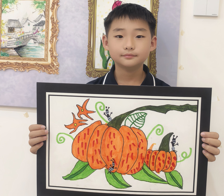 西城街道新景四季东社区关工委”秋分绘就南瓜意 少年书尽季秋情“活动照片2_副本.jpg