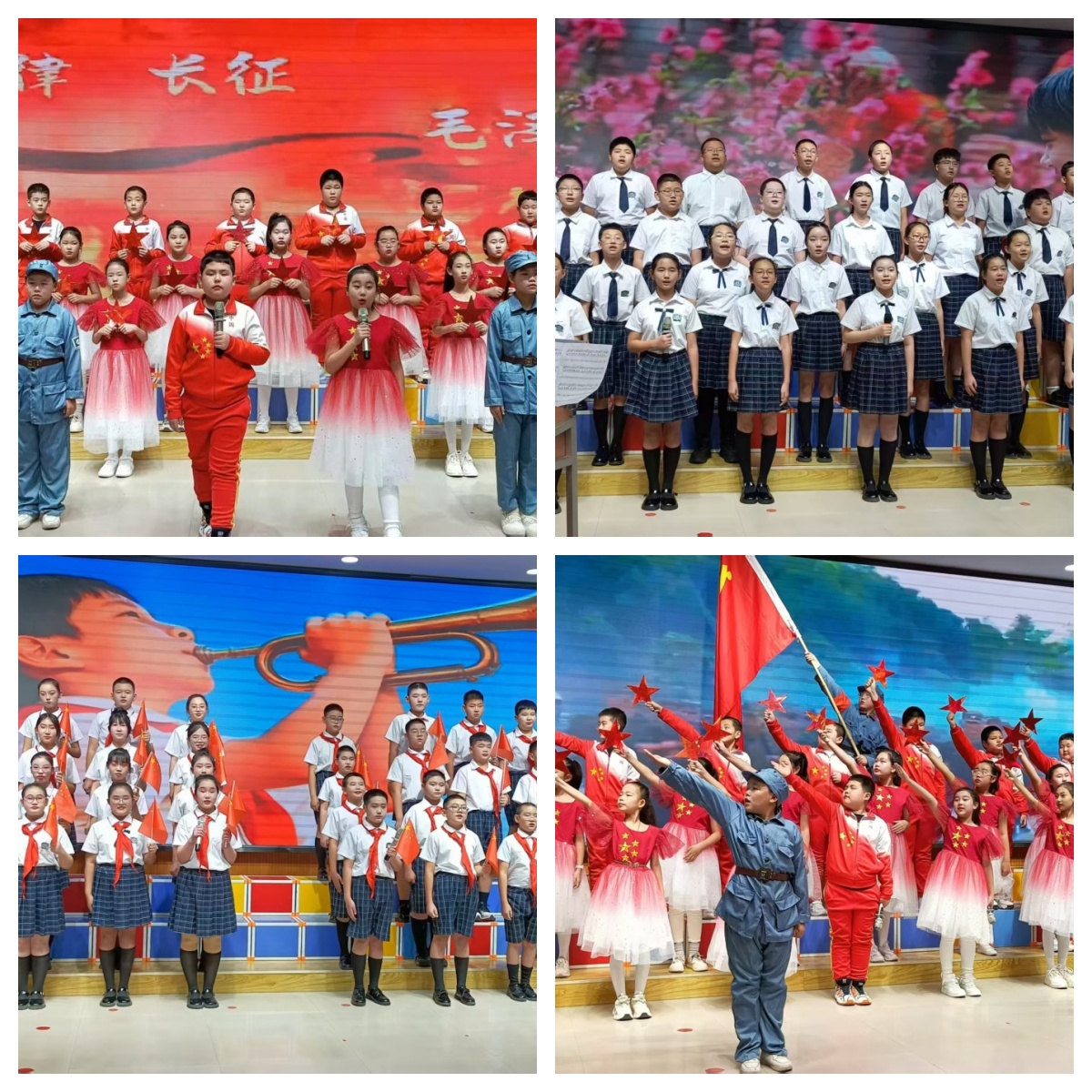 山前学校“红歌嘹亮颂祖国，童心向党唱未来”活动照片2_副本拼图1.jpg